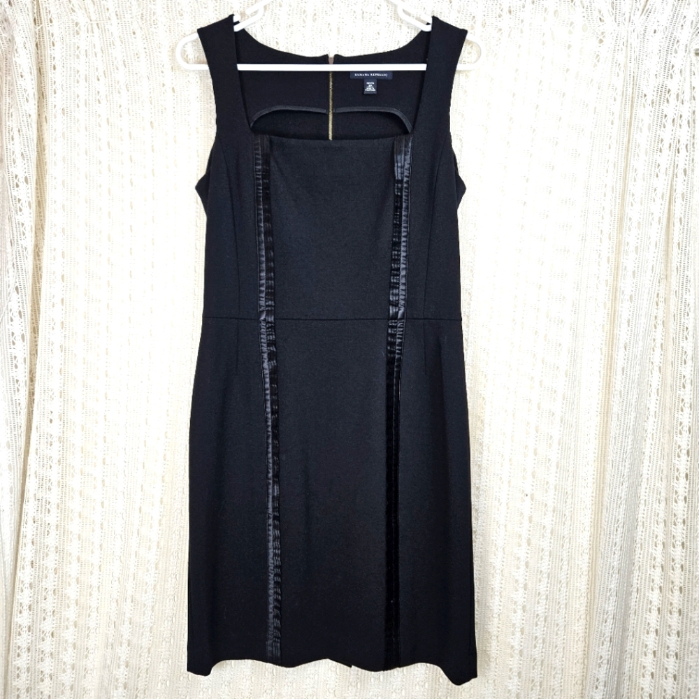 Banana Republic Sleeveless Mini Dress Black Size 8 Petite